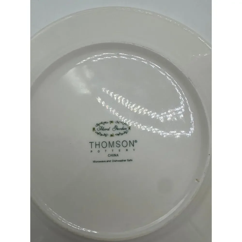 3 Thomson‎ Floral Garden Dinner Plates 10.5